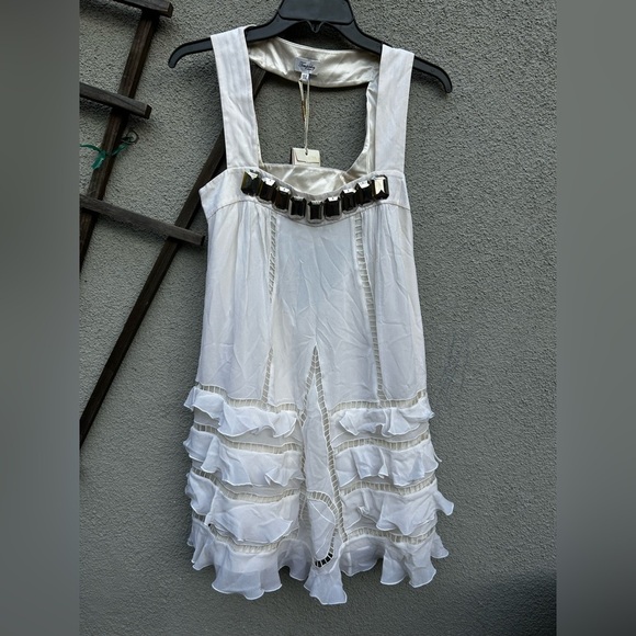 Temperly London MINI TIGHTROPE DRESS in White New with Tags! - Picture 2 of 10